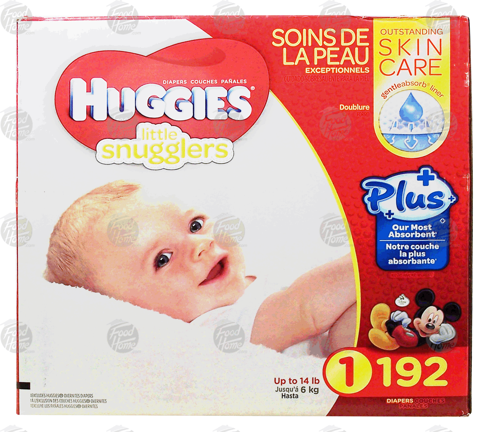 Huggies little snugglers baby diapers, size 1, up to 14lb. Full-Size Picture